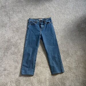 Levi's wedgie straight cropped